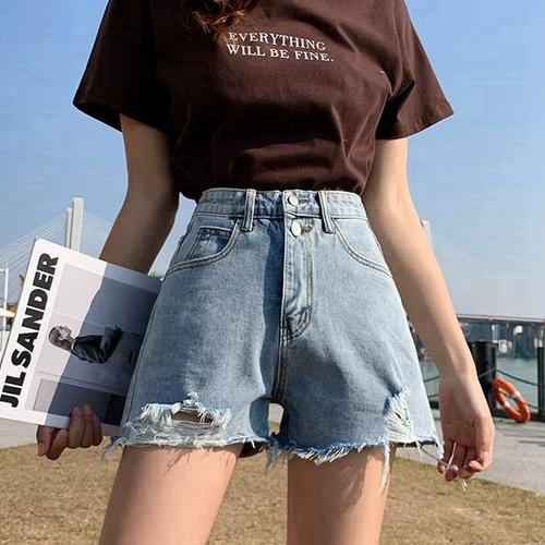 韩版牛仔短裤